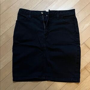 American Apparel black denim miniskirt